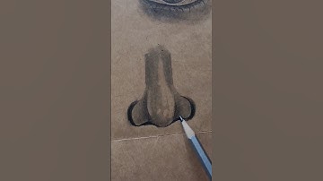 How to draw a Realistic Nose, Piyush art Youtube shorts shorts video