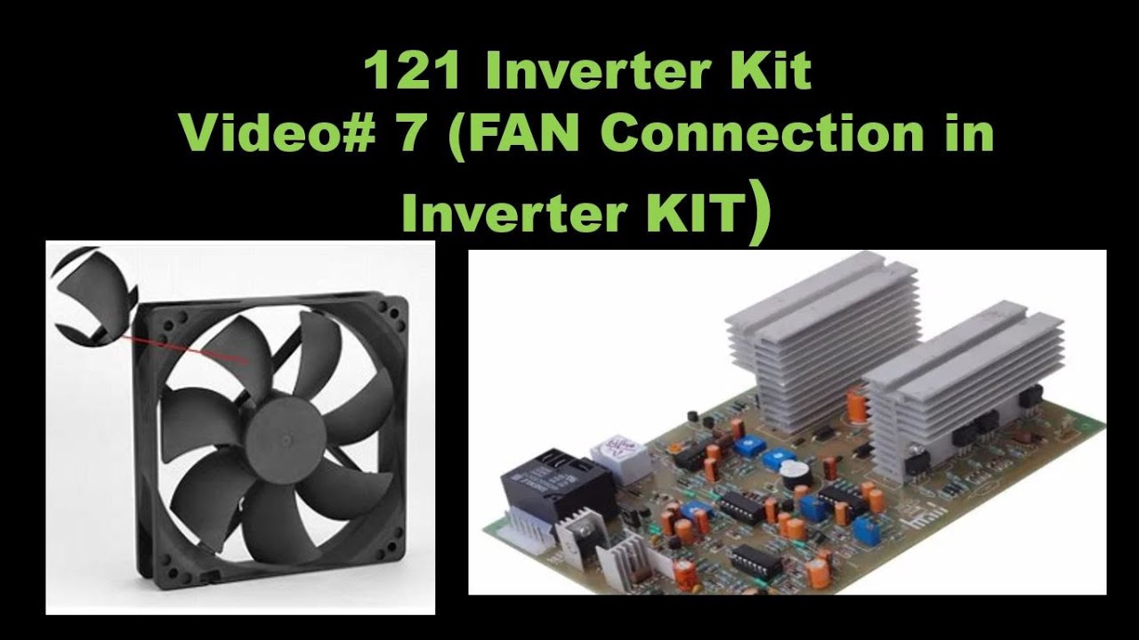 How to connect a cooling fan to Square Wave Inverter 121 KIT || Easy design and Explanation- EStory