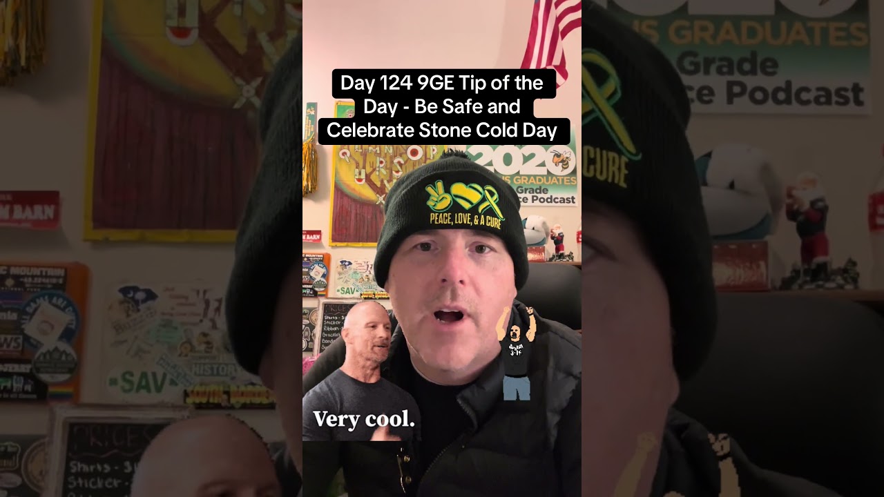 #9thgradeexperience says celebrate #stonecold day because that’s the #bottomline