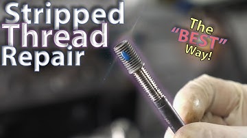 Stripped Thread Repair - Time-Serts BETTER than Heli Coils! - LS Exhaust Thread Repair!