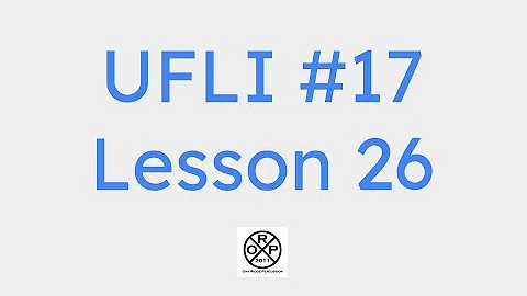 UFLI Music #17 -  Lesson 26 (This Old Man)