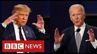 Bitter divisions in final debate as US polling day approaches - BBC News