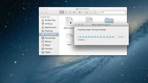 Encrypt a Folder with Password Protection in Mac OS X Mavericks & Mountain Lion