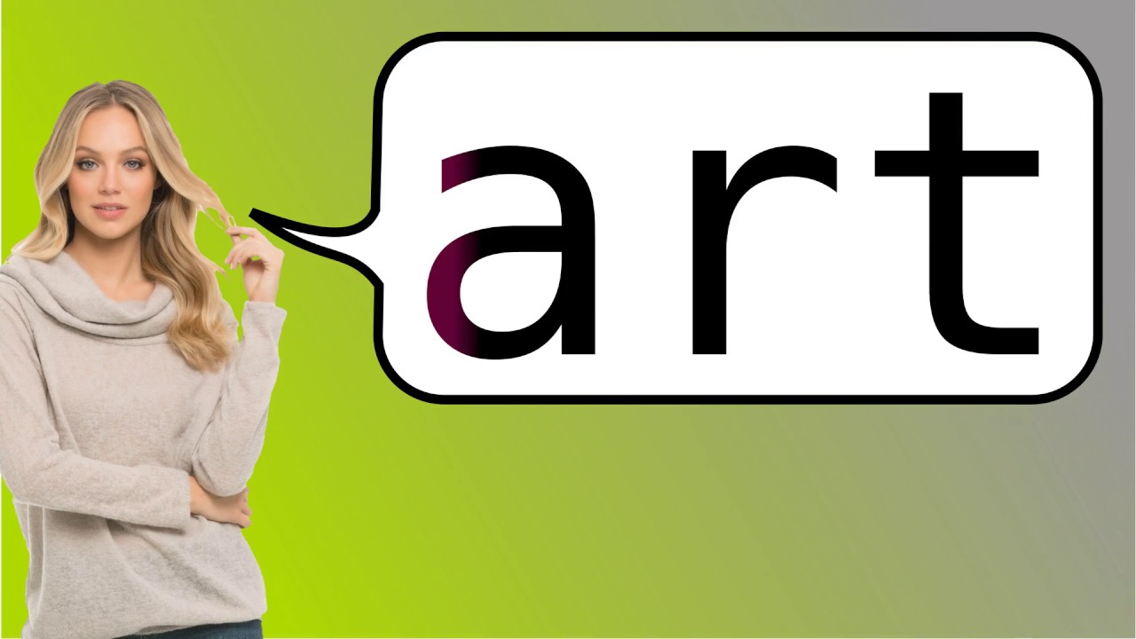 How To Say art In French YouTube