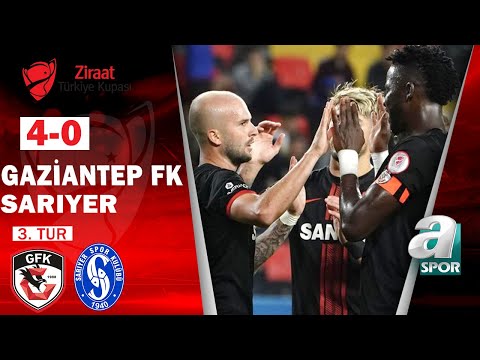 Gaziantep FK 4-0 Sarıyer MAÇ ÖZETİ (Ziraat Türkiye Kupası 3.Tur Maçı) / 20.10.2022