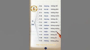 Cùng mình Mở Rộng Từ Vựng Tiếng Trung với 不 nha các bạn 🥰❤️ #tiengtrungannhientaynguyen