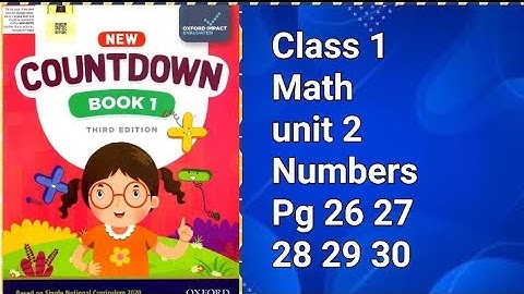 countdown book 1 third edition pg 26 27 28 29 30 unit 2 numbers/class 1 math chapter 2 numbers