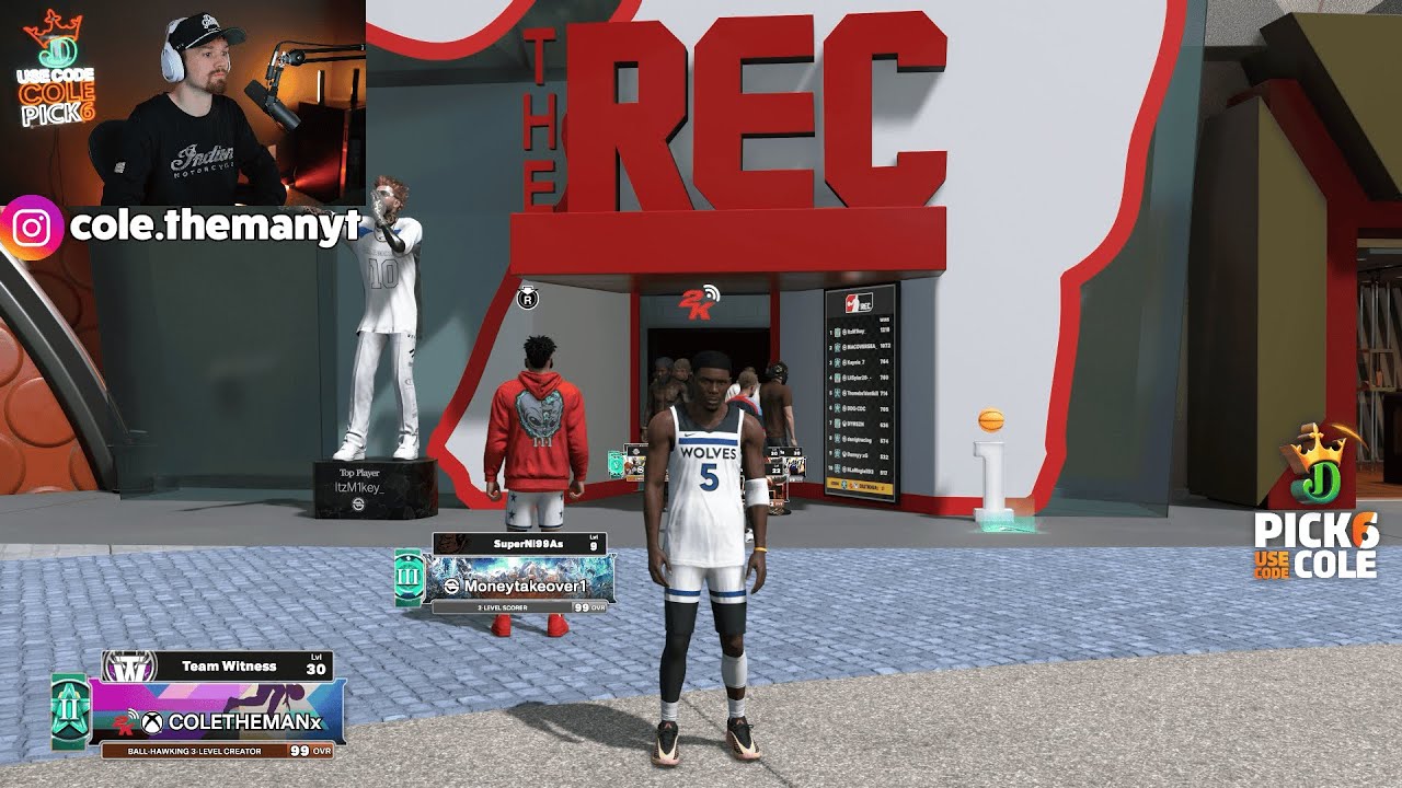 🚨LIVE🚨NEW ANTHONY EDWARD BUILD in RANDOM REC + 1 MILLION VC GIVEAWAY (NBA 2K26)