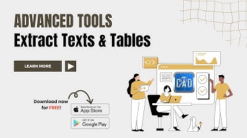 Extract Texts or Tables from CAD Drawings