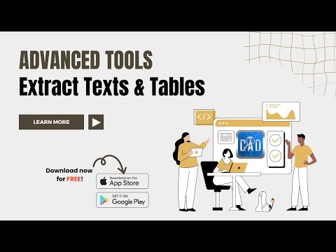 Extract Texts or Tables from CAD Drawings