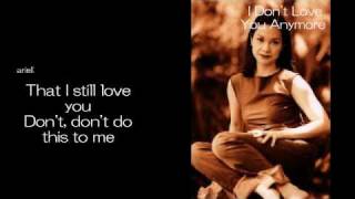 I Don't Love You Anymore by Lea Salonga chords