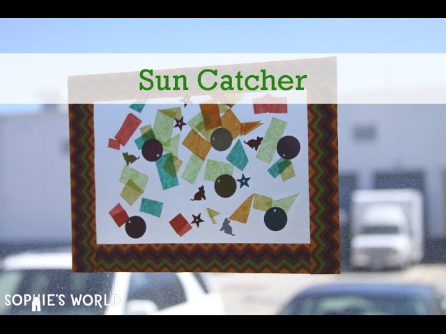 Easy Craft for Kids: Contact Paper Suncatchers 