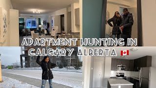 APARTMENT HUNT IN CALGARY, ALBERTA | OUR FIRST APARTMENT| ROAD TRIP TO CAYELY | New Canada immigrant