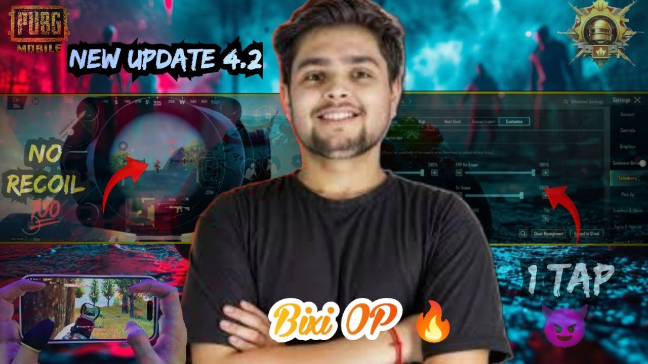 Bixi OP Sensitivity BGMI 4.2 🔥 1 Tap Headshot Guaranteed | New Update