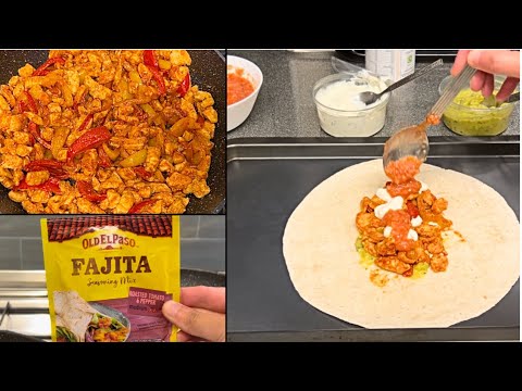Chicken Fajita Wraps Recipe | Quick Homemade Salsa | Old El Paso Fajita Seasoning Mix