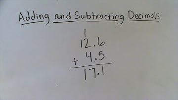 Adding and Subtracting Decimals - 4th Grade Math Lesson