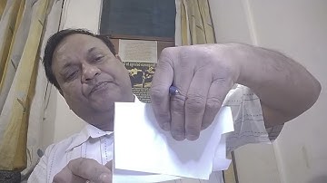 How to make a Parallelogram by paper folding method......By Ajay Kumar Jayant