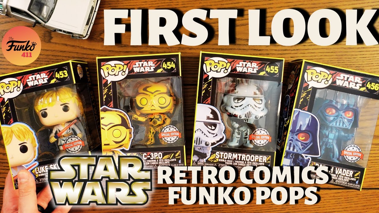 STAR WARS RETRO FUNKO POPS | FIRST LOOK | NEW RETRO SERIES COMIC