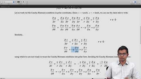mod01lec10 - Cauchy-Riemann conditions in polar coordinates