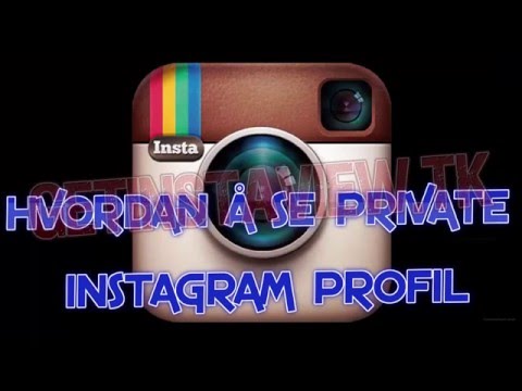 Video: Hvordan Vise Private Profiler