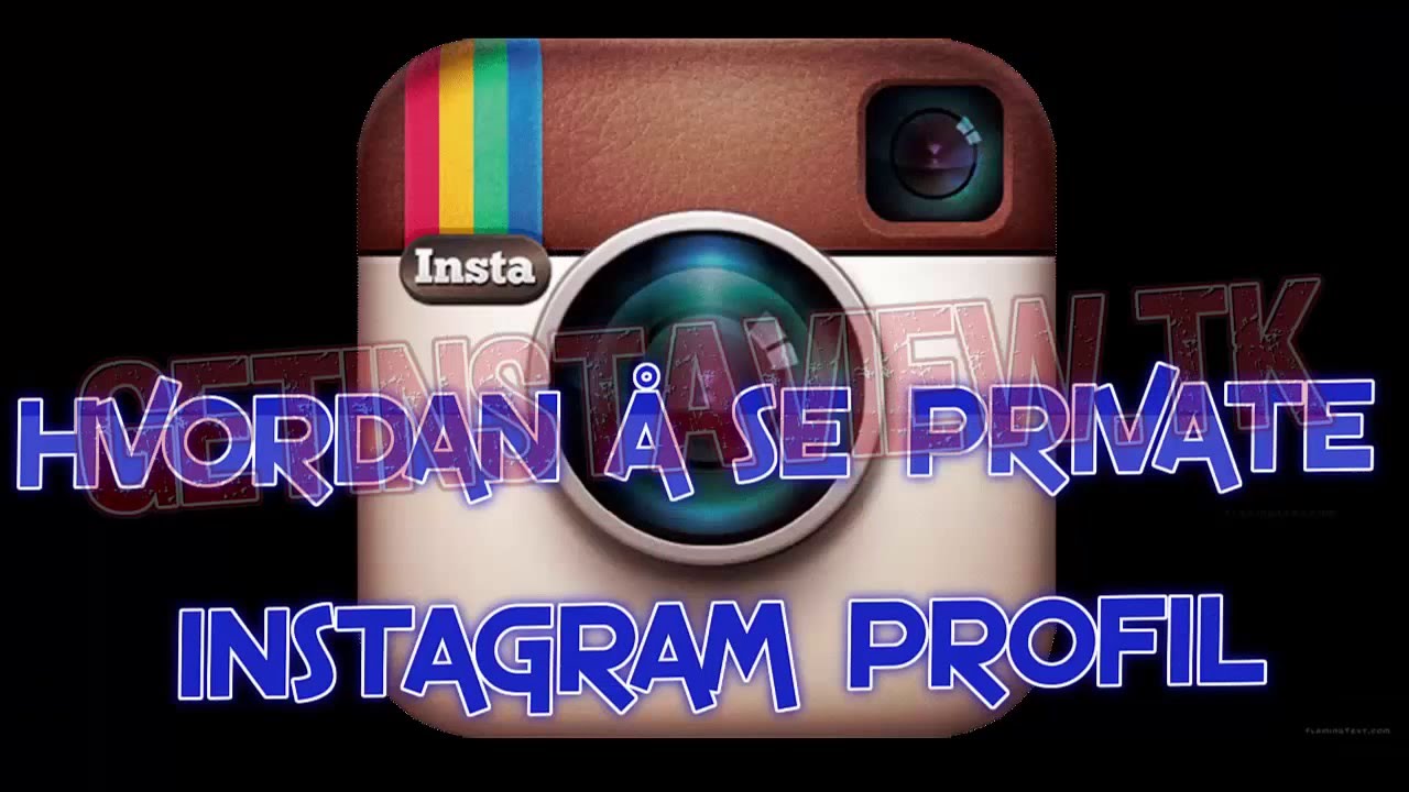 Hvordan å Se Private Instagram Profil - YouTube