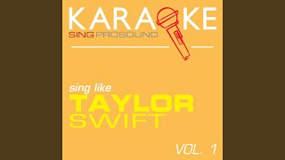 Tell me why (in the style of taylor swift) (karaoke instrumental
version)