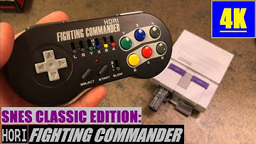 Hori Fighting Commander SNES Classic Edition Wireless Controller Review Unboxing 4K!
