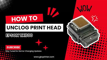 How to Clean or Unclog  Epson Print Head TX800 on UV Printer/ DTF Printer?