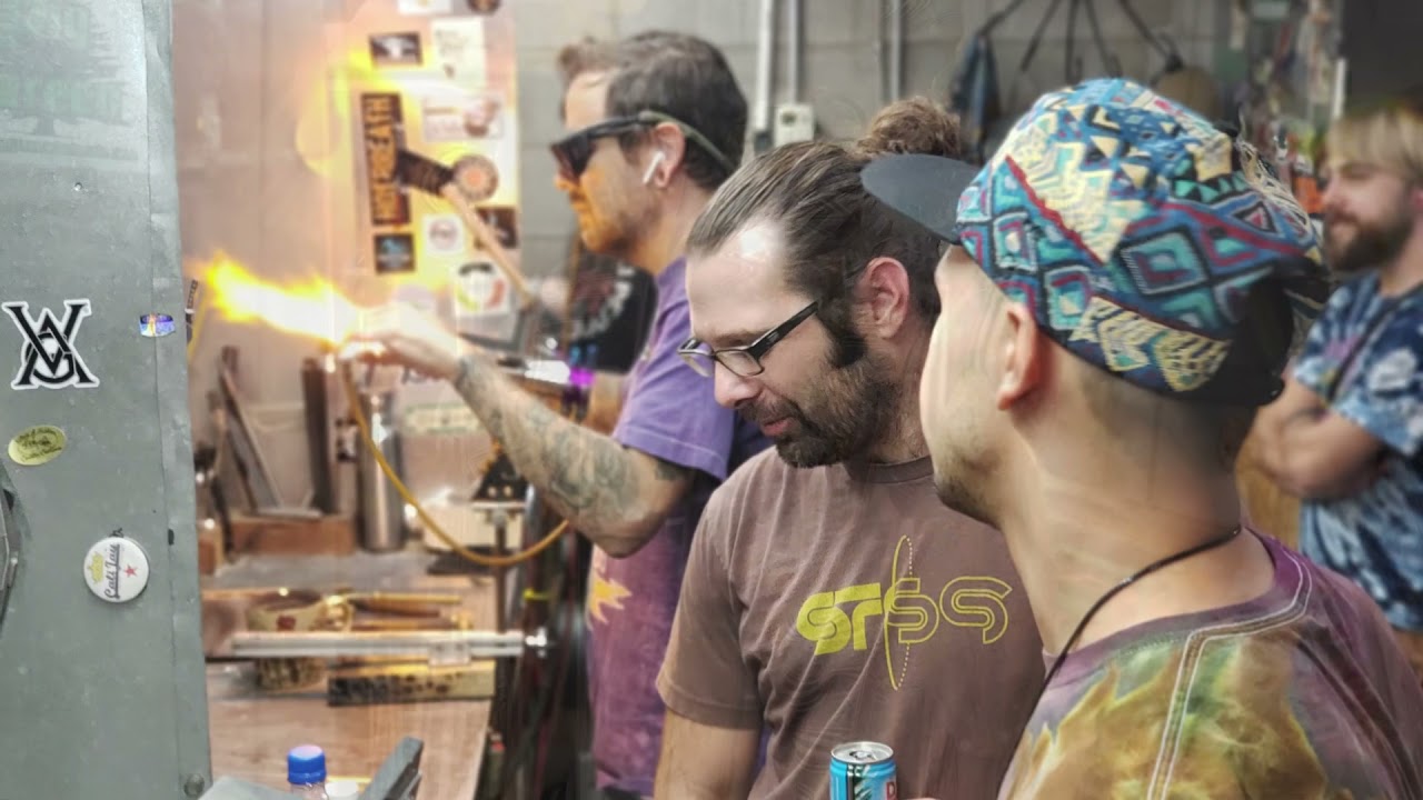 Armada Glass Company goes to Weekend at Birney’s II - Glass Blowing, Artists, & Glass