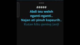 HARIRING KAPEURIH - ADE SAGARA (karoeke)