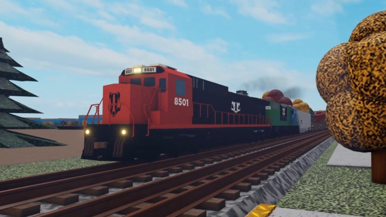 Roblox Fictional Railroad Trains BNRR Trains Return! C40-8 Leader and a ...