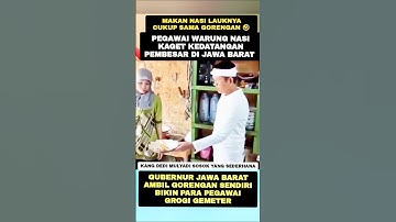 Kang Dedi Mulyadi Makan Nasi Sama Gorengan Aja Berasa Nikmat #kdm #shorts #gubernurjabar