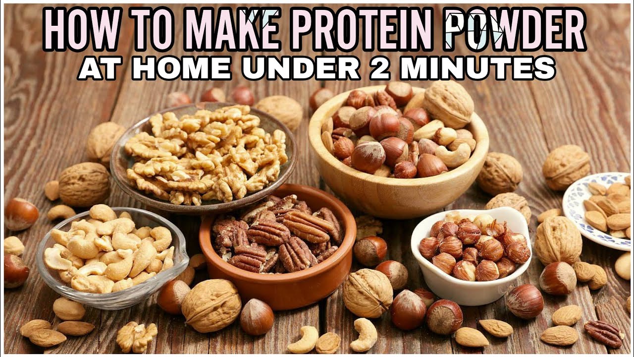 How to make protein powder at home using only nuts and seeds!