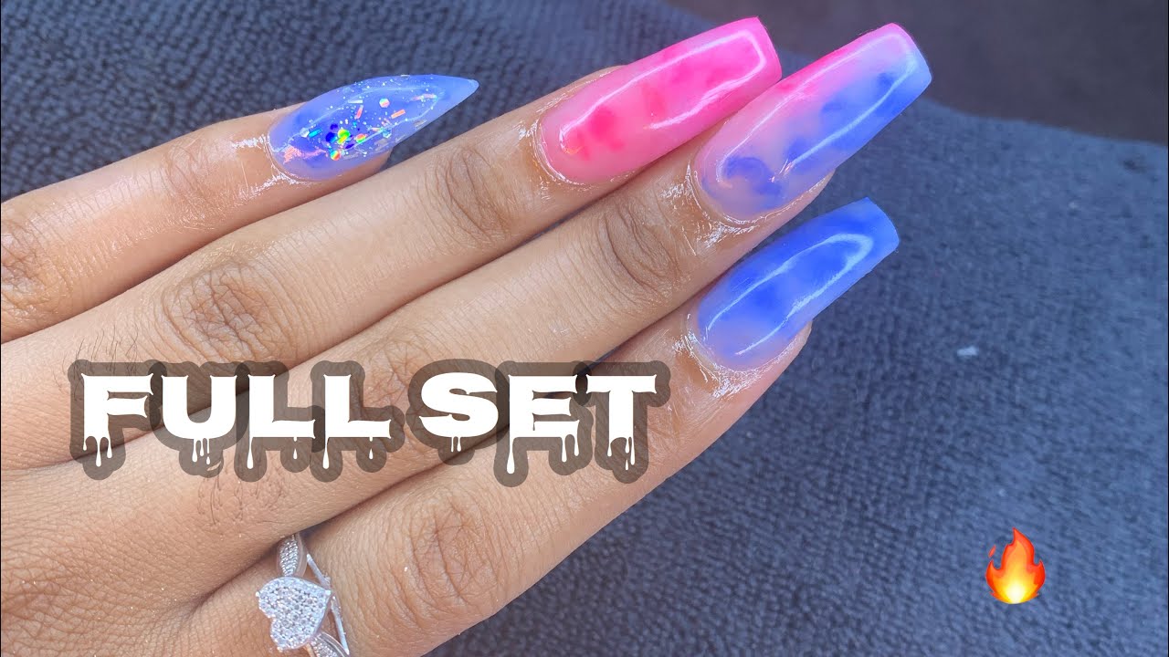 Acrylic Nails Tutorial WATCH ME DO MY NAILS !! very detailed ! YouTube