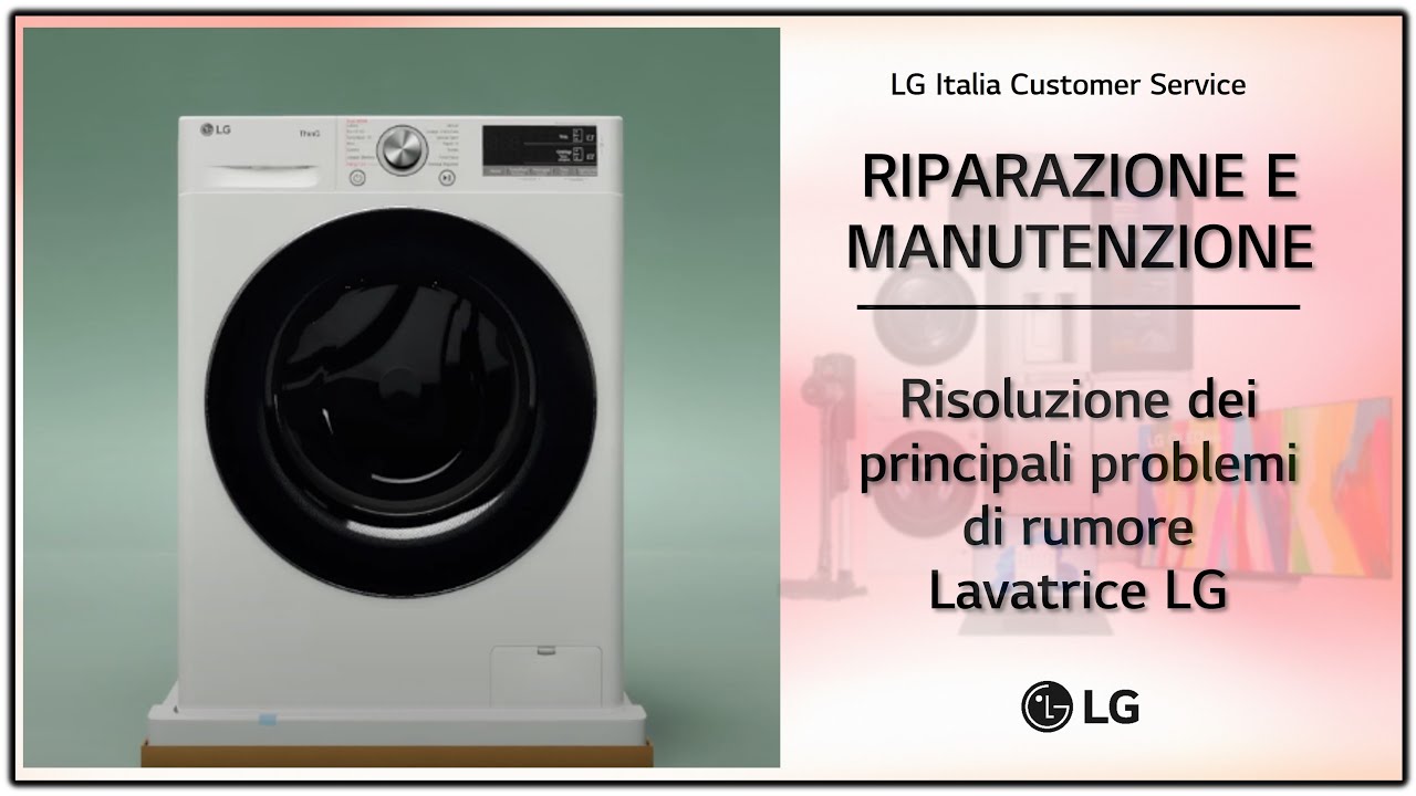 LG washing machines | Solving the main noise problems (eng) - YouTube