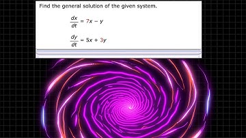 System of Differential Equation with Complex Eigenvalues