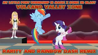 Mlp Fim X Sonic 3D Blast Volcano Valley Zone Rarity And Rd Remix