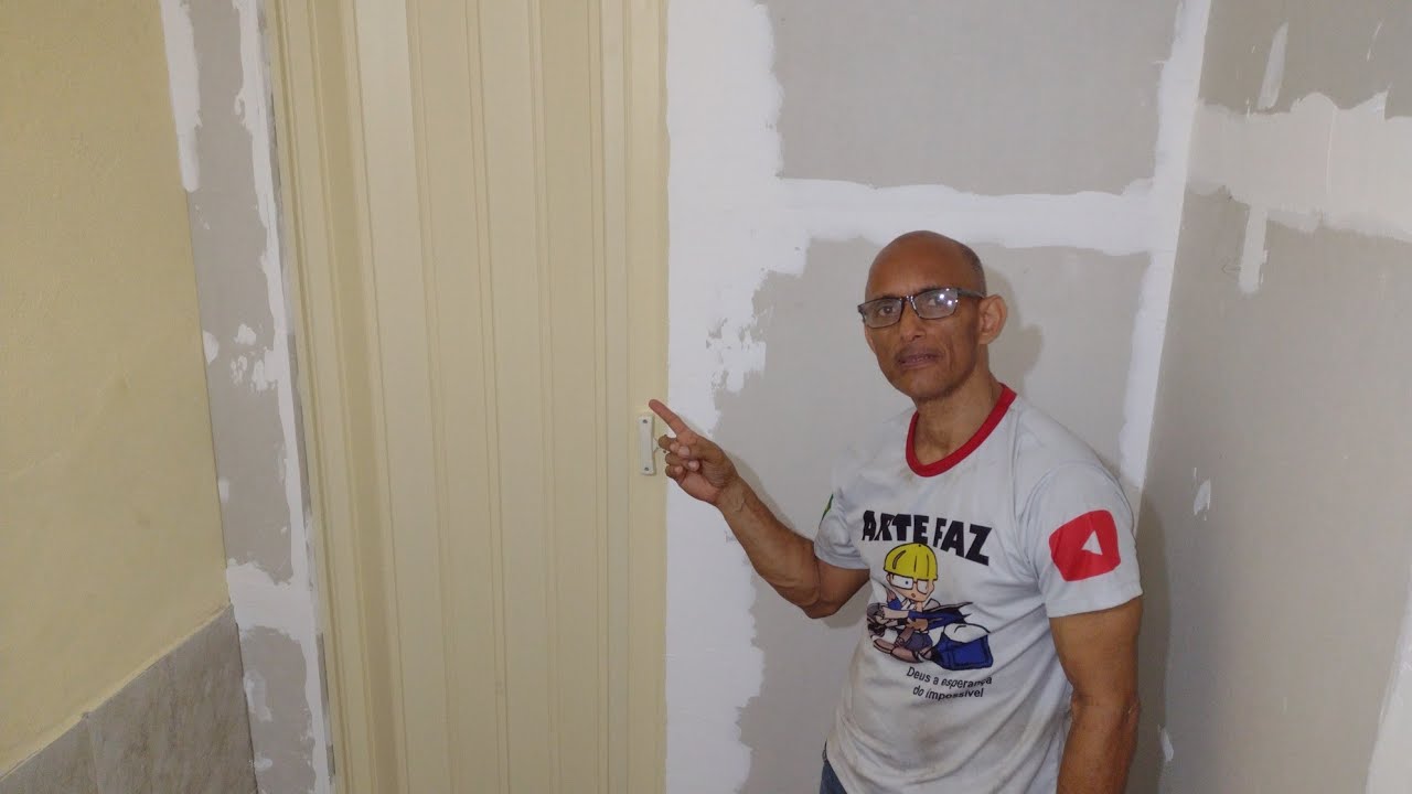 instalação de porta de PVC sanfonada no Drywall