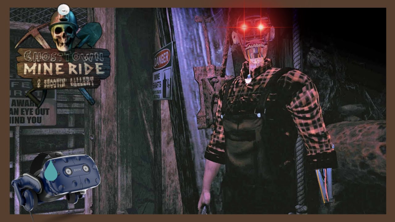 La atracción del HORROR!! Ghost Town Mine Ride VR