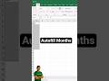 AutoFill Months in Excel  #exceltips #exceltricks #excelformulas #excelforbeginners