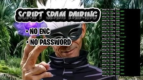 SCRIPT SPAM PAIRING CODE BY RAFAEL | SUPPORT RUN ON TERMUX AND PANEL