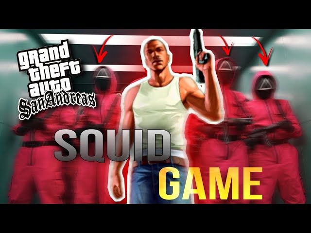 CJ Fights Squid Game Soldiers!! | Gta San Andreas Mods #1 class=