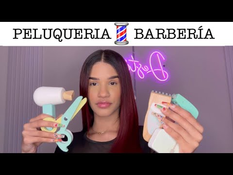 Asmr roleplay peluqueria / barberia (todo de madera)