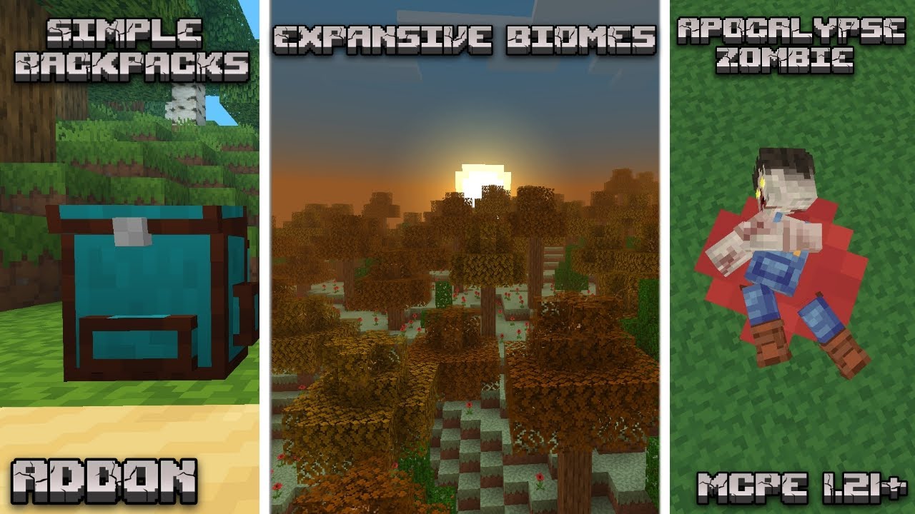 TOP 3 melhores Addons para o Minecraft PE/Bedrock 1.21 - YouTube