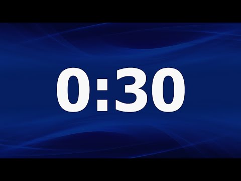30 Second Timer (Plain Blue) With End Alert | Springdale Public Schools