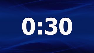 30 Second Timer (Plain Blue) With End Alert | Springdale Public Schools