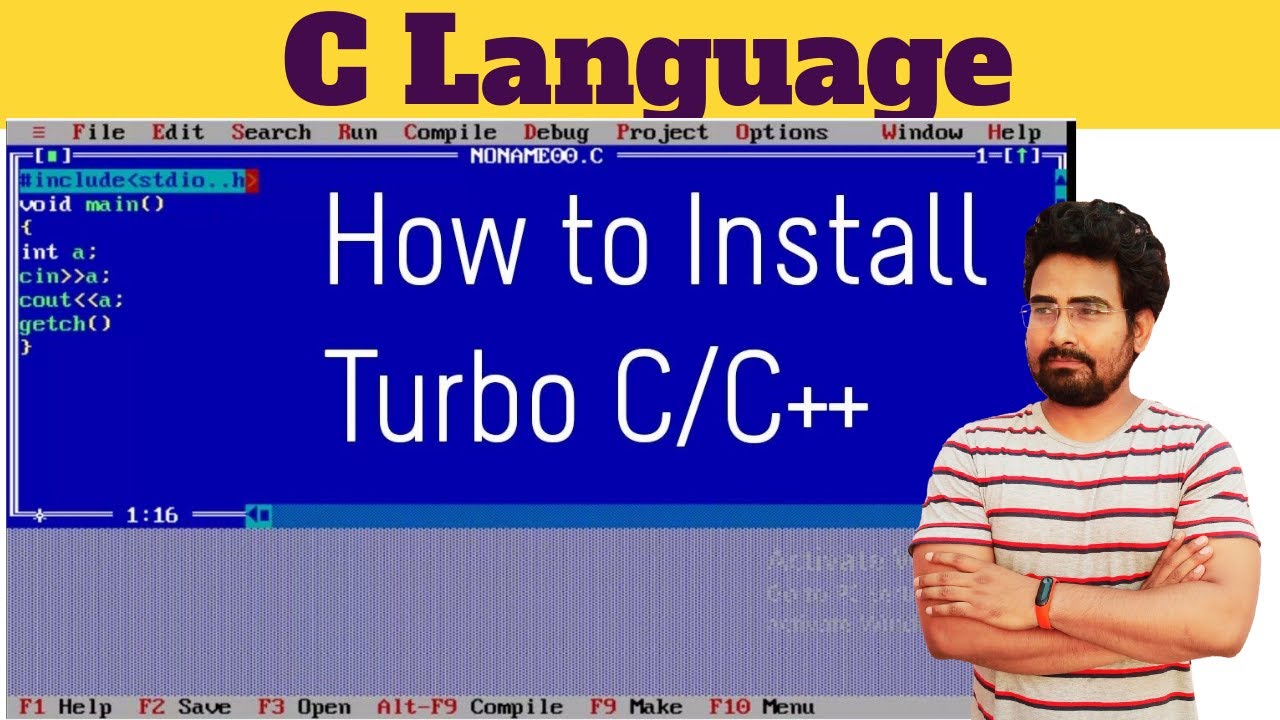 How install turbo c++ in windows - YouTube