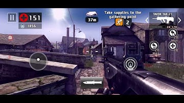 dead trigger 2 supply-run gameplay hard mode roma tavor tar-21 mk8