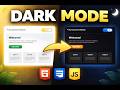 “Dark Mode Toggle Website (project #2" ) 🌙✨ | HTML CSS JavaScript (Smooth Animation)”