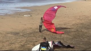 Travel Las Palmas Gran Canaria 2014 Kitesurfing at Playa de Las Canteras